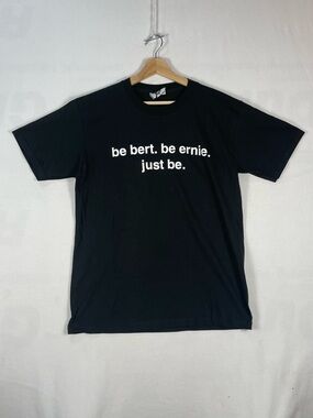 Vintage LEE Sesame Street Bert Ernie Jim Henson Black T shirt USA Made Sz M